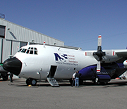 The National Science Foundation's C-130 aircraft.